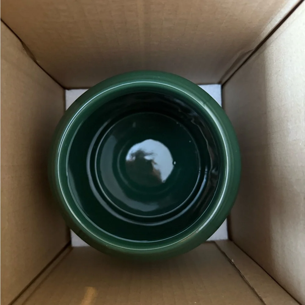 Rae Dunn Green and White Santa Paws Jar - New‎ in Box